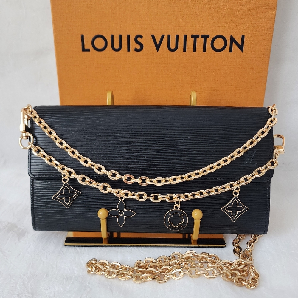 Authentic Louis Vuitton Sarah Epi Long Wallet to Crossbody